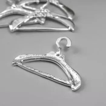 Декор для творчества металл "Вешалка" стразы МИКС 2,8х3,9 см