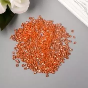 Декор для творчества пластик "Кристаллы оранж" набор 20 гр d=0,12 см