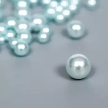 Декор для творчества пластик "Шарики. Голубое небо" d=1,5-8 мм, набор 10 гр