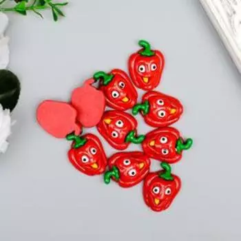 Декор для творчества пластик "Весёлый перчик" набор 10 шт 2,6х1,8 см