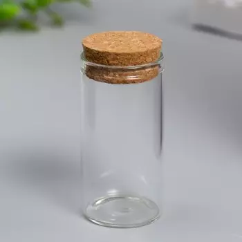 Декор для творчества стекло с пробкой «Колба» 633 см