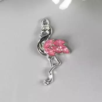 Декор для творчества стразы "Фламинго" 3,3х1,7 см