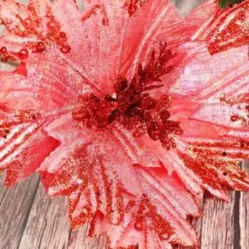 Декор «Холодный цветок», 2420 см, розовый