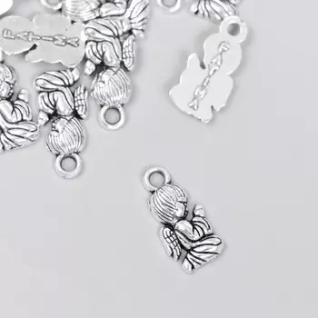 Декор металл для творчества "Ангел в молитве" (А36344) 1,6х0,8 см