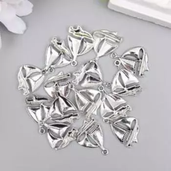 Металлический элемент, декоративная подвеска «Арт Узор. Парусник», 1.72 см