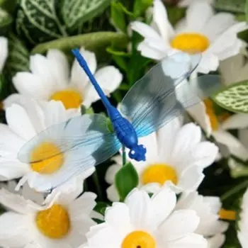 Декор на палочке "Стрекоза",микс, 8,5 см