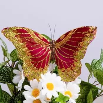 Декор на проволоке "Бабочка", МИКС, 19 см