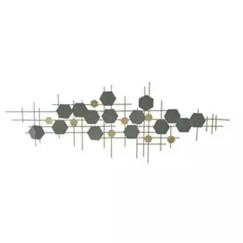 Декор настенный металл "Акцент" золото и чёрный 2 м