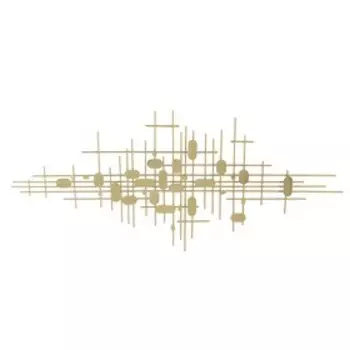 Декор настенный металл "Слитки и линии" золото 62х4х148 см