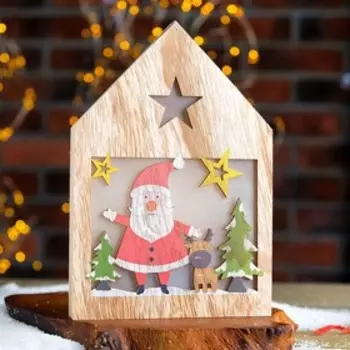 Декор с подсветкой "Сказка в домике" 2,215,522 см