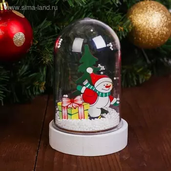 Декор с подсветкой «Снеговик»