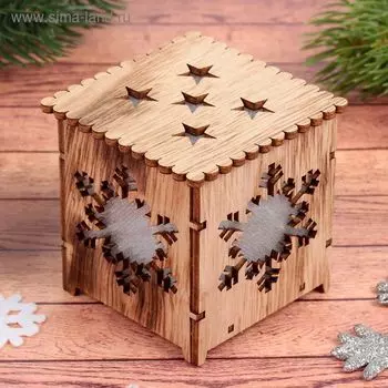 Декор с подсветкой "Снежинка", батарейки в комплекте