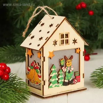 Декор с подсветкой "Весёлый олень"