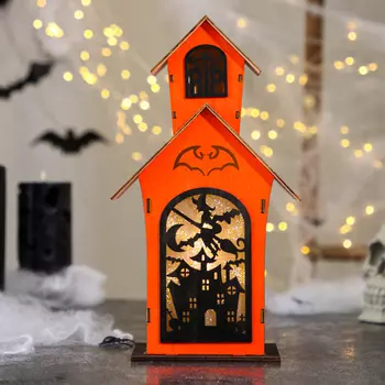 Декор с подсветкой «Замок страха», 8 14 26 см