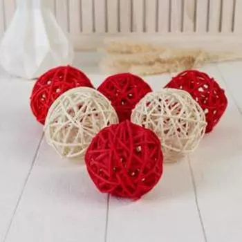 Декор шарик "китте" d-10 см, микс