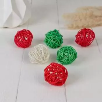 Декор шарик китте d-5 см, микс