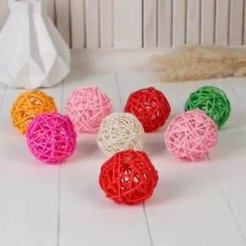 Декор шарик китте d-7 см, микс