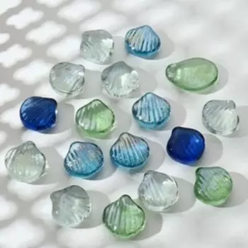 Декор стекло (250 гр) ракушки, микс