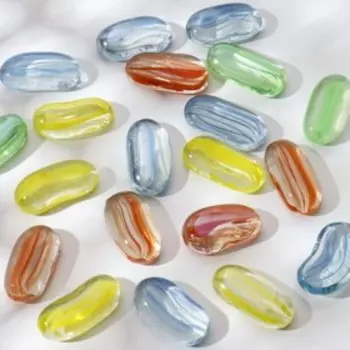 Декор стекло «Полосочки», 250 г, 57 шт., МИКС