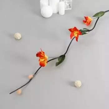 Декор тинги "Гибискус" 150 см (фасовка 5 шт, цена за 1шт) микс