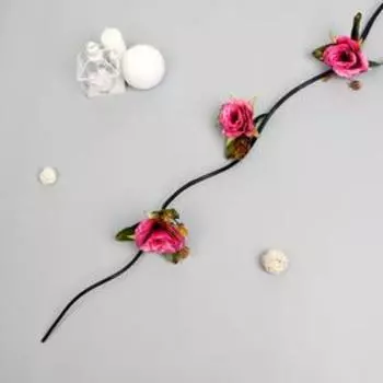 Декор тинги "Роза Индиголетта" 150 см, микс