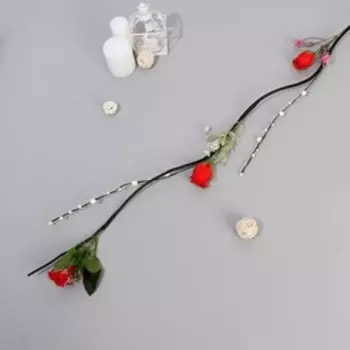 Декор тинги "Розочки" 150 см (фасовка 5 шт, цена за 1шт) микс