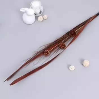 Декор тинги "Шишки и листья" 140 см (цена за 1шт),