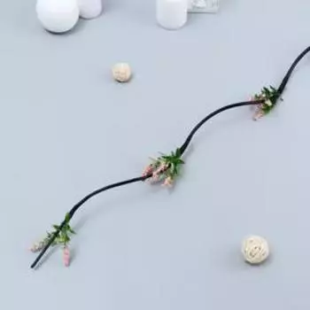 Декор тинги "Снежные листья" 150 см (фасовка 5 шт, цена за 1шт) микс