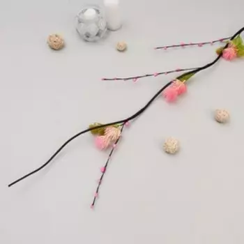 Декор ветка лоза 150 см "Пушистик" (фасовка 5 шт, цена за 1шт) микс