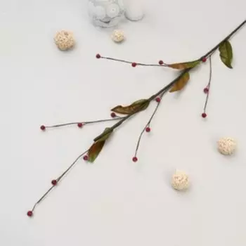 Декор ветка лоза "Ягоды сахар" 100 см (цена за 1 шт), микс