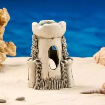 Декорация для аквариума "Башня", 7х10х13.5 см, микс