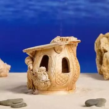 Декорация для аквариума "Черепашник", 10.5 х13.5х12 см