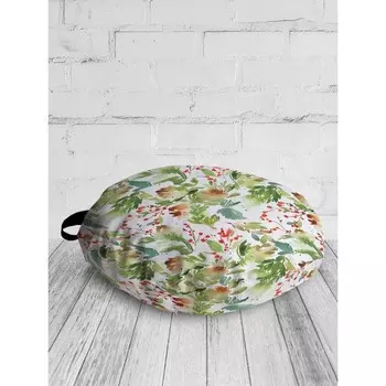 Подушка сидушка «Акварельный Новый Год», декоративная, d = 52 см