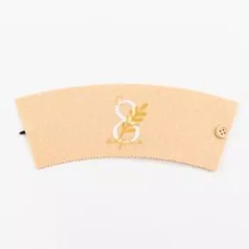 Декоративная лента на кружку "8 марта" 22 х 7 см, 100% п/э, фетр