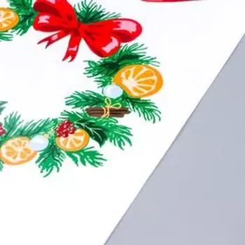 Декоративная наклейка "Ёлка" прозрачный фон 30х50 см