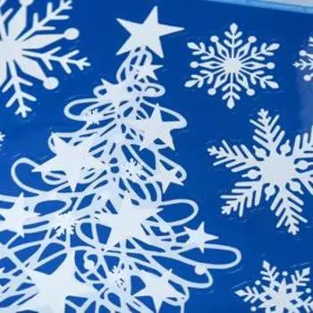 Декоративная наклейка Room Decor "Ёлка со звёздами" 29х41 см