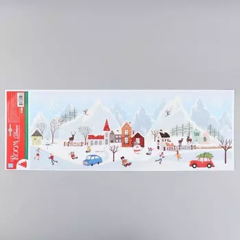 Декоративная наклейка Room Decor "Зимний отдых 1" 21х53 см