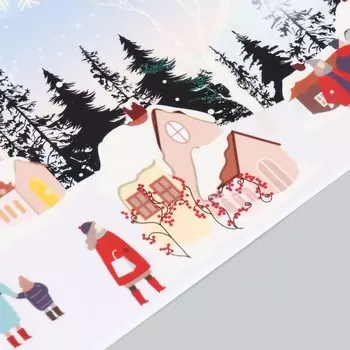 Декоративная наклейка Room Decor "Зимний отдых 2" 21х53 см