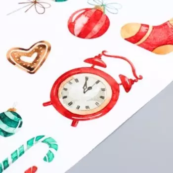 Декоративная наклейка "Украшения 2" прозрачный фон 30х50 см