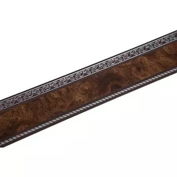 Декоративная планка «Есенин», длина 200 см, ширина 7 см, цвет серебро/карельская берёза