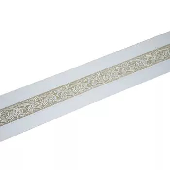 Декоративная планка «Грация», длина 350 см, ширина 7 см, цвет золото/белый