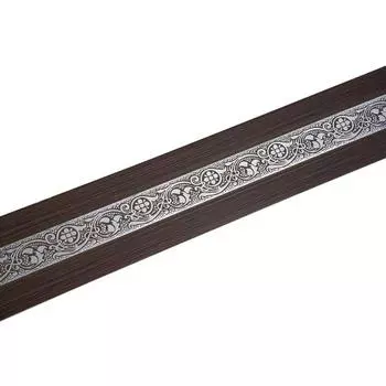 Декоративная планка «Грация», длина 400 см, ширина 7 см, цвет серебро/венге