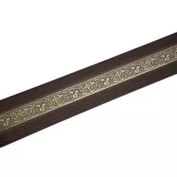 Декоративная планка «Грация», длина 600 см, ширина 7 см, цвет золото/венге