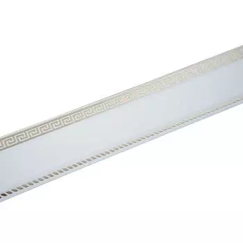 Декоративная планка «Меандр», длина 450 см, ширина 7 см, цвет золото/белый