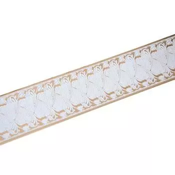 Декоративная планка «Прованс», длина 350 см, ширина 7 см, цвет золото/белый