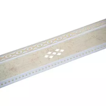 Декоративная планка «Ромб», длина 250 см, ширина 7 см, цвет золото/шампань