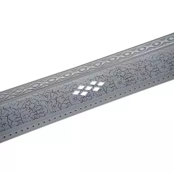 Декоративная планка «Ромб», длина 600 см, ширина 7 см, цвет серебро/элегант