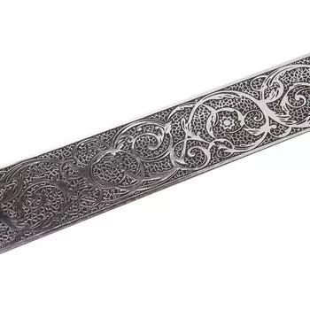 Декоративная планка «Вензель», длина 450 см, ширина 7 см, цвет серебро/шоколад
