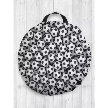 Подушка сидушка «Футбольный дождь», декоративная, d = 52 см
