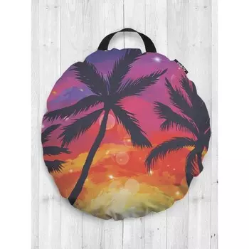 Подушка сидушка «Любовь на берегу океана», декоративная, d = 52 см